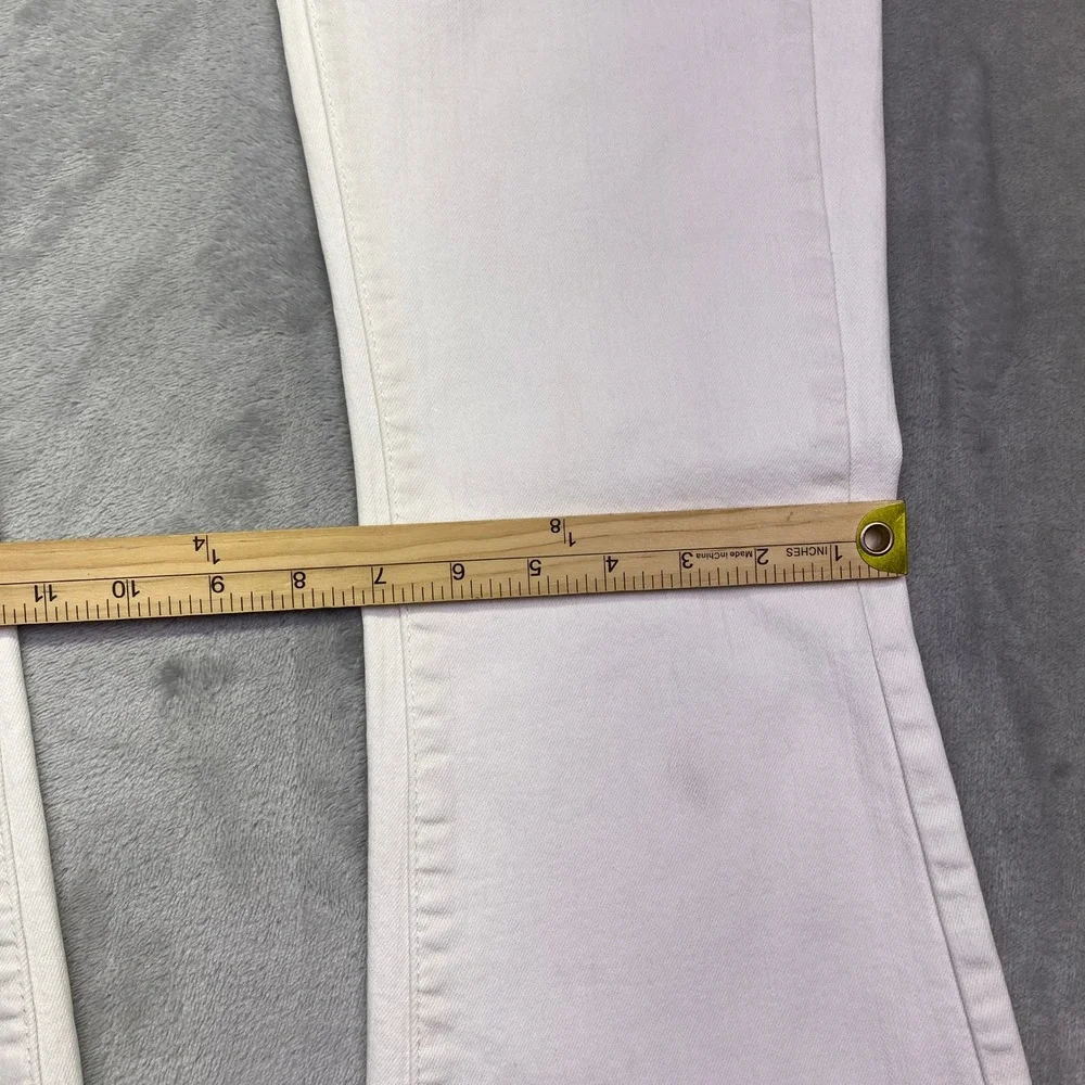 Free People We The Free Just Float On Flare Jeans White High Rise Bell Bottom 26